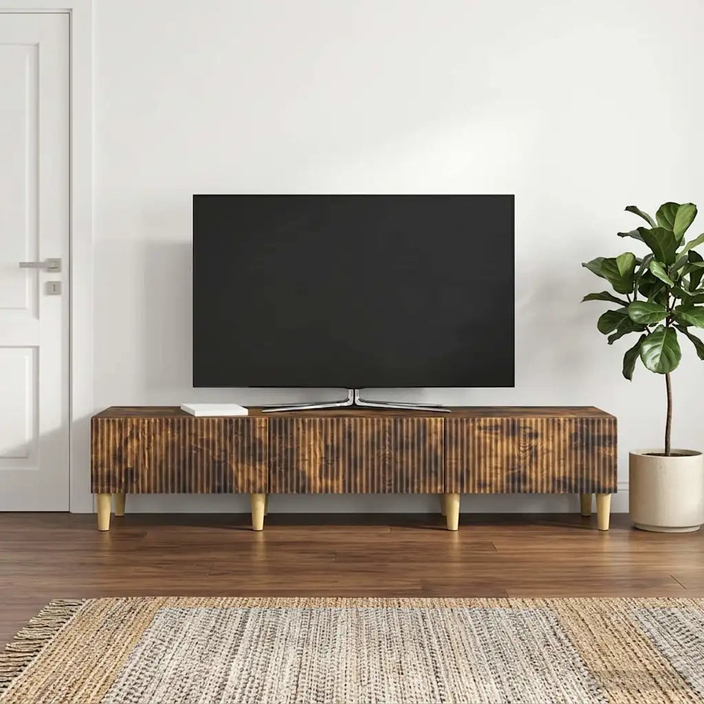 Mobile TV Rovere Fumo 147 x 34,5 x 30 cm Legno ingegnerizzato 894710