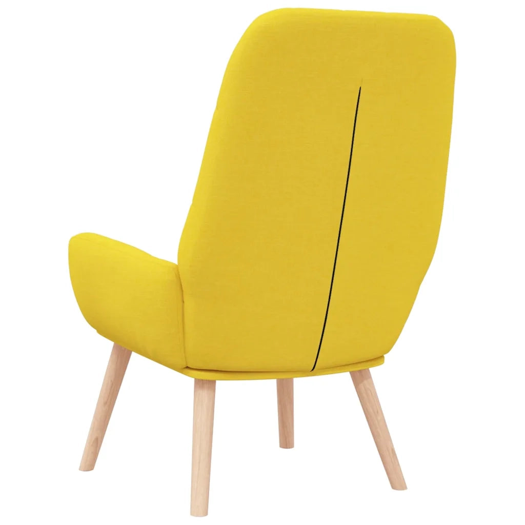 Sedia Relax Giallo Chiaro in Tessuto 4102648