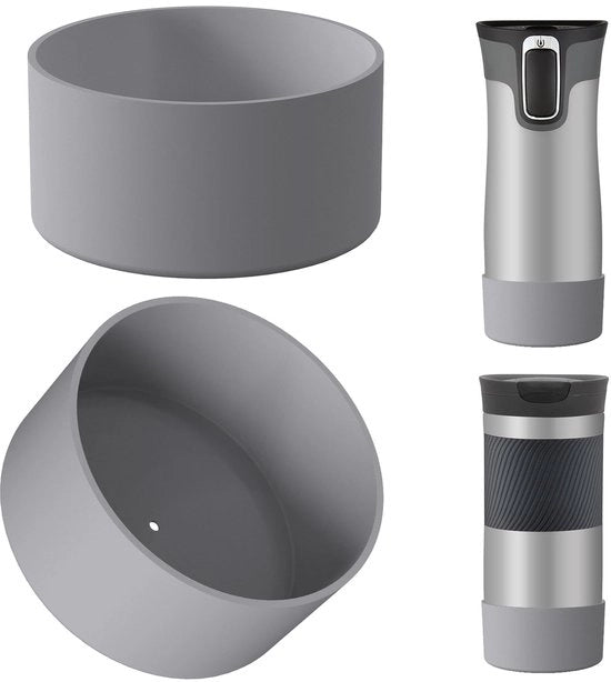 Supporto per bottiglia in silicone antiscivolo per contenitori Contigo (grigio, 2 pezzi)
