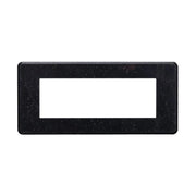Placca Slim Sottile 6P Serie Moon Colore Nero Brillante Lucido Compatibile Con Bticino Axolute Air