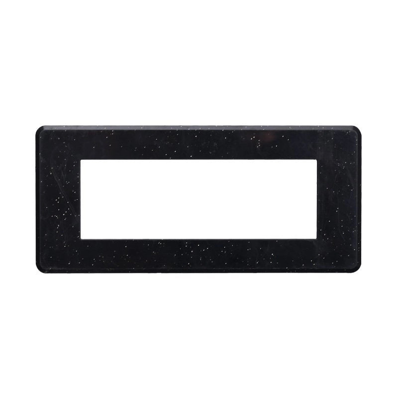 Placca Slim Sottile 6P Serie Moon Colore Nero Brillante Lucido Compatibile Con Bticino Axolute Air