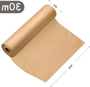 Rullo di carta kraft naturale di carta riciclata - Ideale per artigianato imballo regalo spedizione posta - 30,48 x 30,48 m