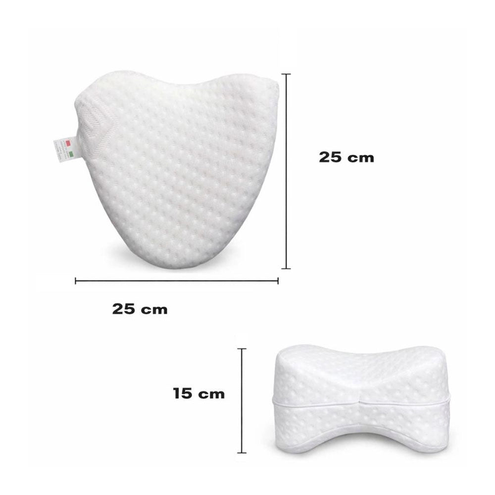 Cuscino Cuore sfoderabile per gambe e ginocchia in memory foam adatto per gravidanza