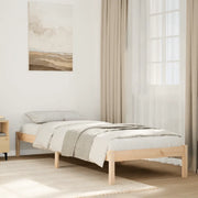 Letto Extra Lungo senza Materasso-Struttura Letto 80x220 cm in Legno di Pino 589148