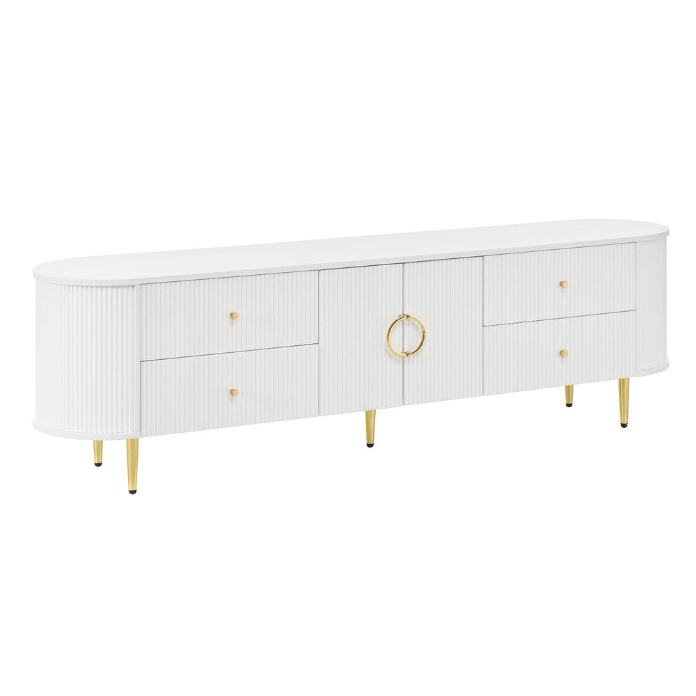 Mobile TV Lowboard ¨C MINIMAL ¨C MDF, Alluminio, Soggiorno