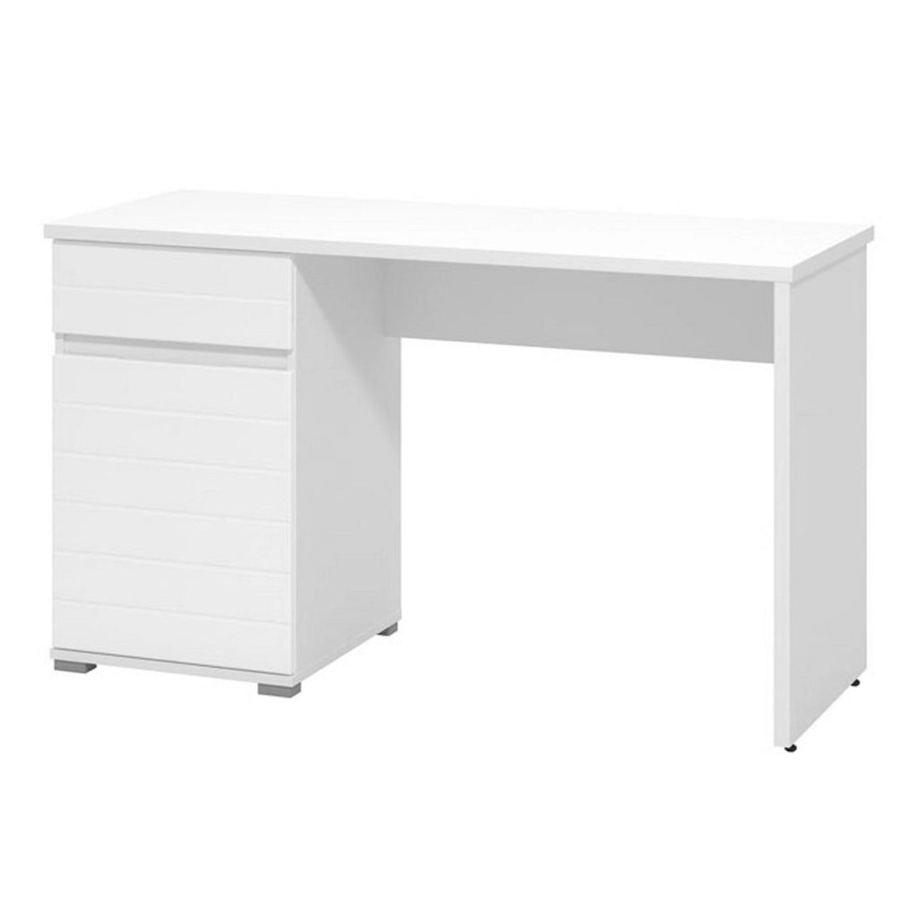 Cambio, Scrivania un Cassetto, 130x50x75.5h cm Bianco