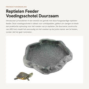 Alimentatore per rettili - Contenitore cibario in ABS - Vasca acqua/Vasca cibo - Vasca idromassaggio per rettili - Decorazione per terrario - Pavimento piatto per rettili - Contenitore per rettili