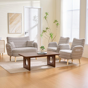 Divano moderno due posti - Xylo - Ultraconfortevole con cuscini braccioli e sacchetto