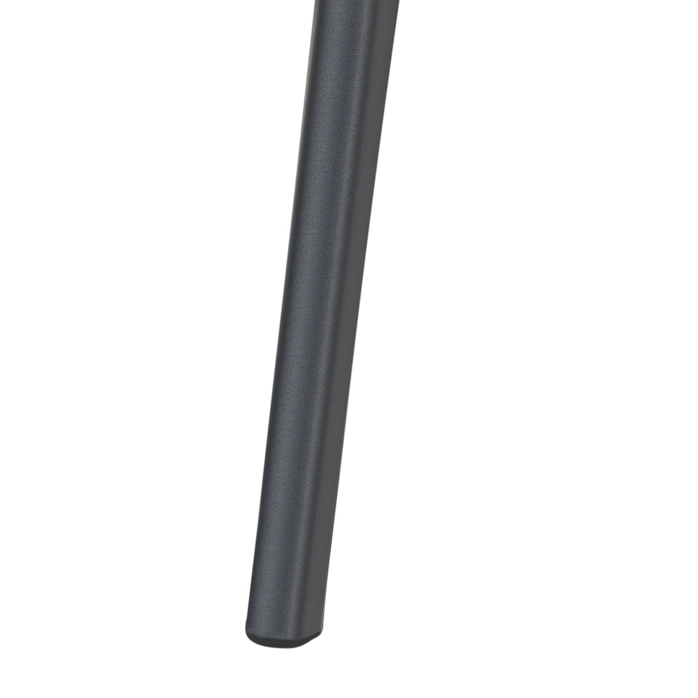 Set di 4 sedie da giardino in polipropilene nero, leggere, resistenti alle intemperie, in plastica, per interni ed esterni, moderne