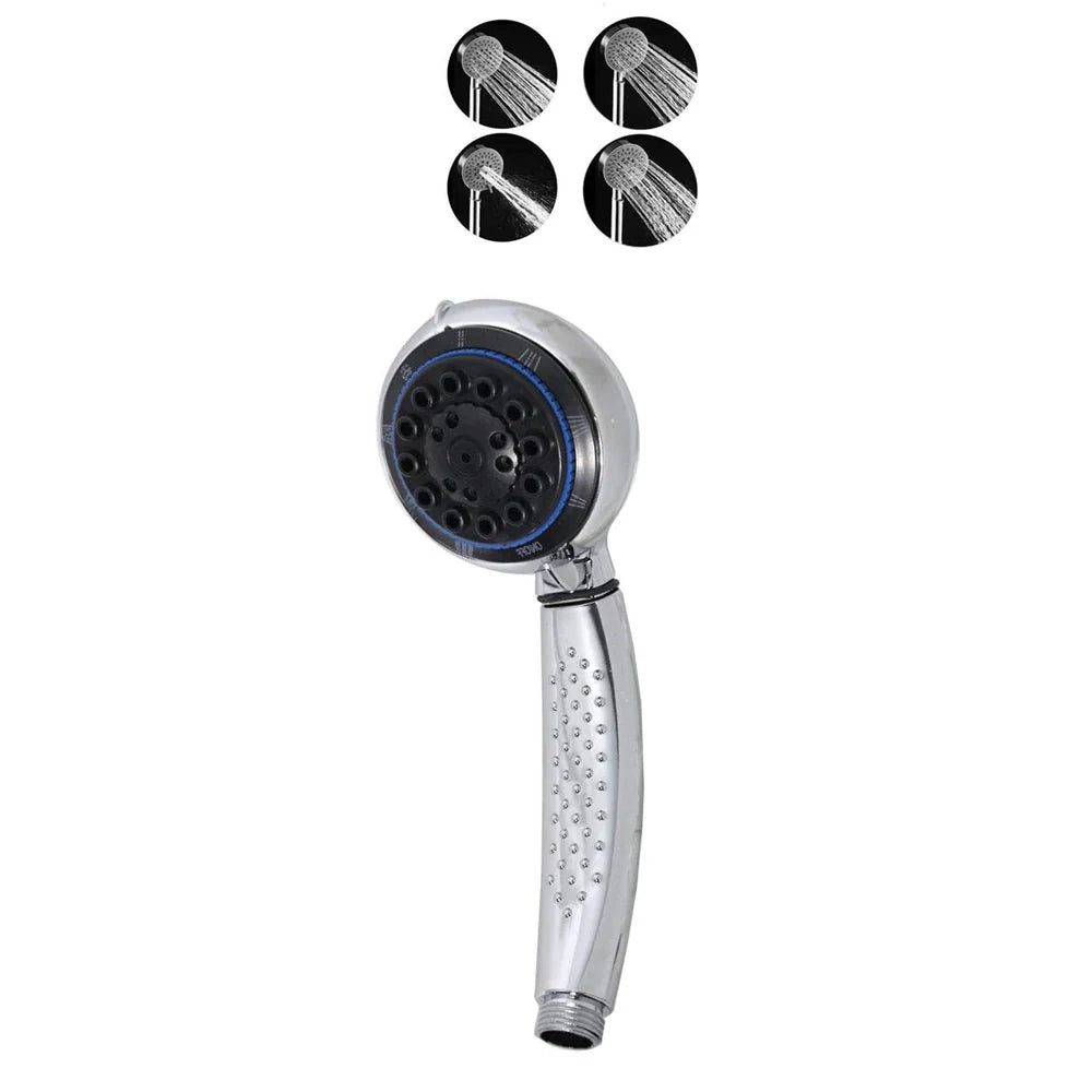 Saliscendi Doccia Cromato 60 cm con Soffione Multigetto e Portasapone 69130