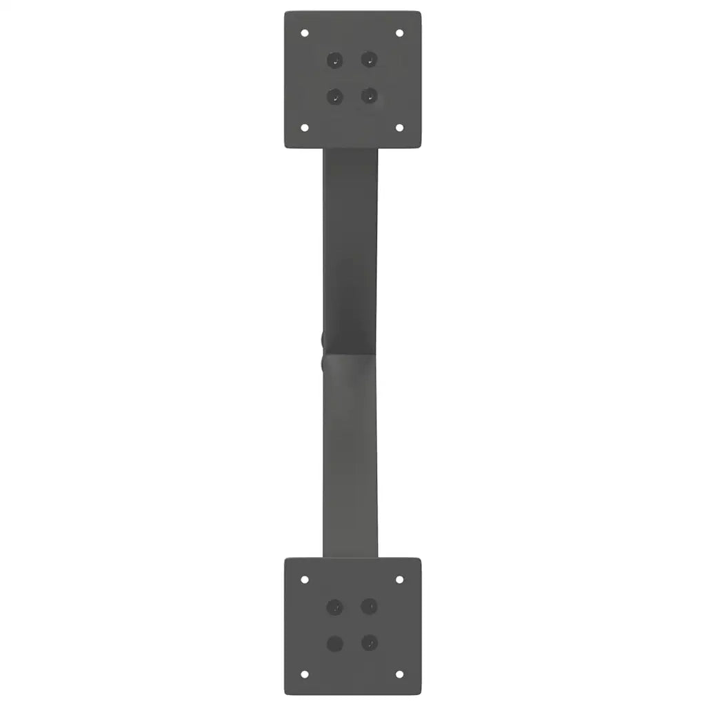 Gambe per tavolo da pranzo a forma di X 2 pz Antracite 50x(72-73) cm Acciaio 4012910