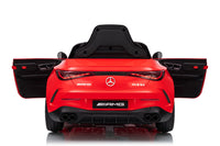Macchina Elettrica per Bambini 12V Licenza Ufficiale Mercedes CLE53 Sedile in Pelle Rosso