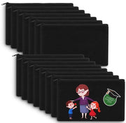Borsa DIY per stoffe piccola, piccola borsa, borsa cosmetici con cerniera, borsa per dipingere stoffe, contenitore, borsa per dipingere stoffe