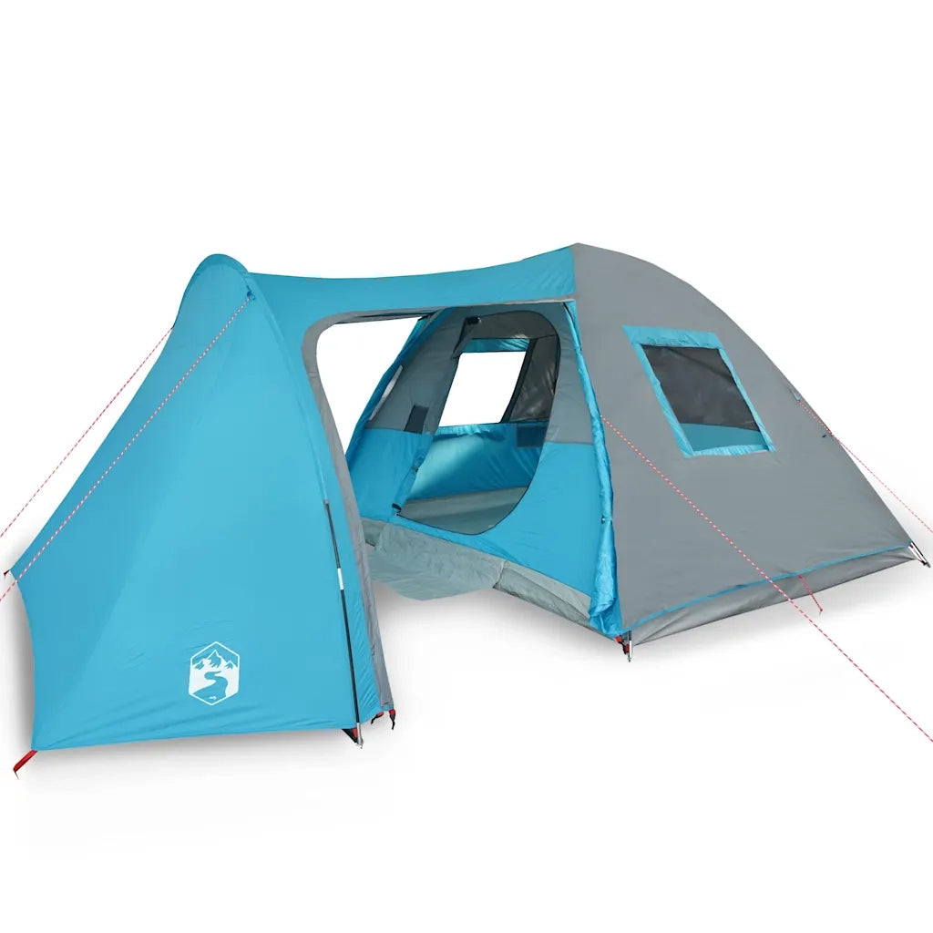 Tenda da Campeggio a Cupola per 4 Persone Blu Impermeabile 94354