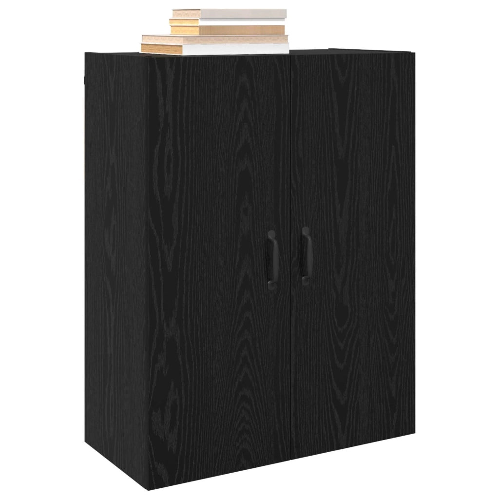 Mobiletto a muro 2 pcs Rovere Nero 69,5 x 34 x 90 cm 3394553
