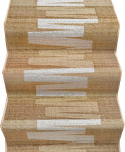 Passatoia Scala Bordata 67x300 cm Ingresso Corridoio Tappeto Cucina Gradini Zig Zag Beige