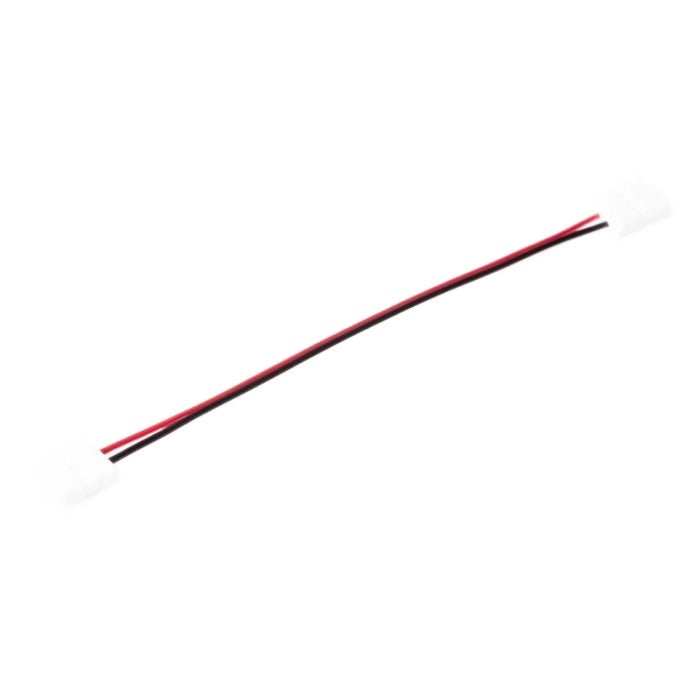 Connettore striscia LED mono 8mm doppio cavo 10cm Ecolight