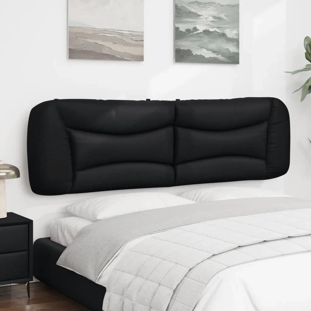 Coussin de tête de lit Hvar noir 180 cm similicuir