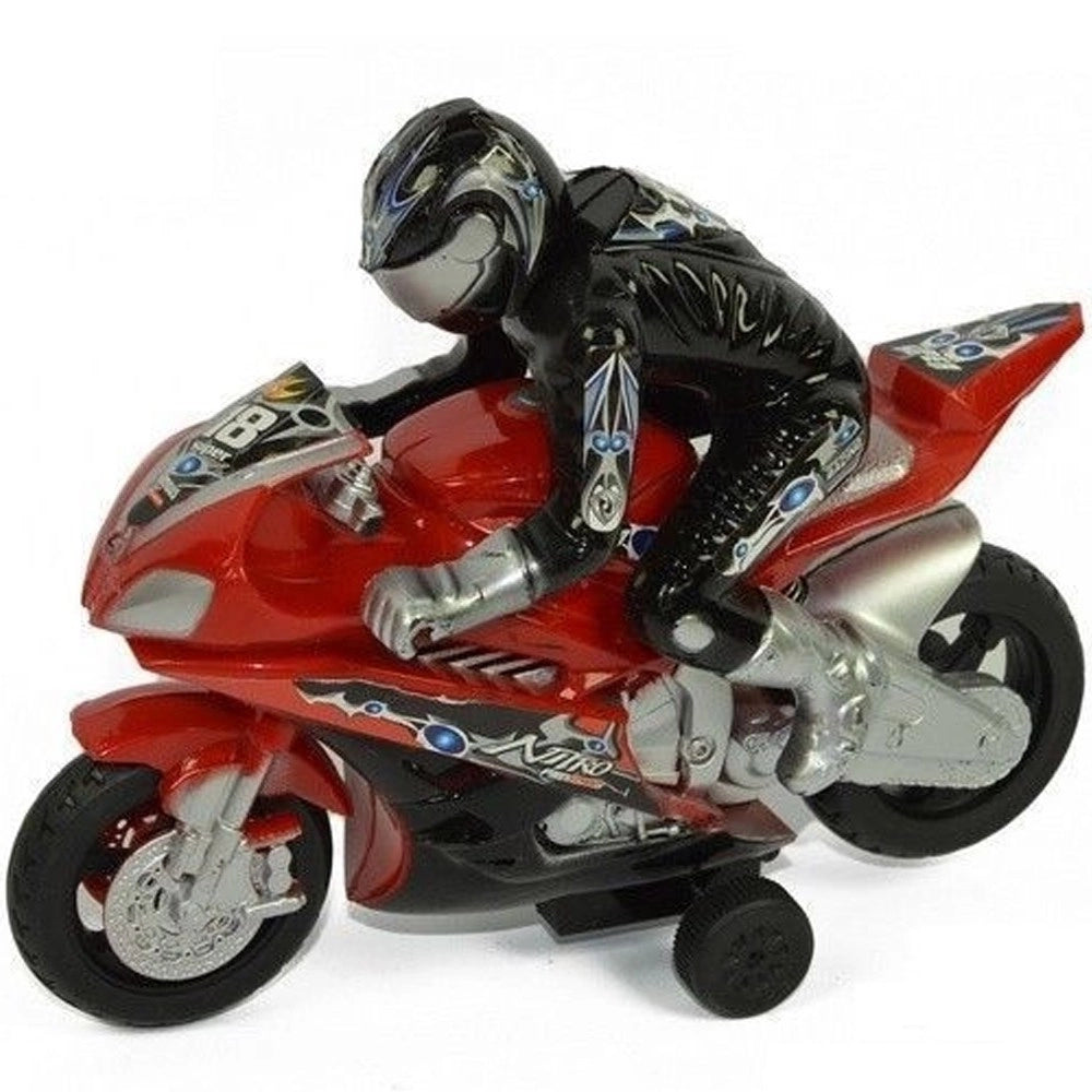 Trade Shop - Moto Da Strada Funzionamento A Frizione Con Luci Gioco Giocattolo Bambini -
