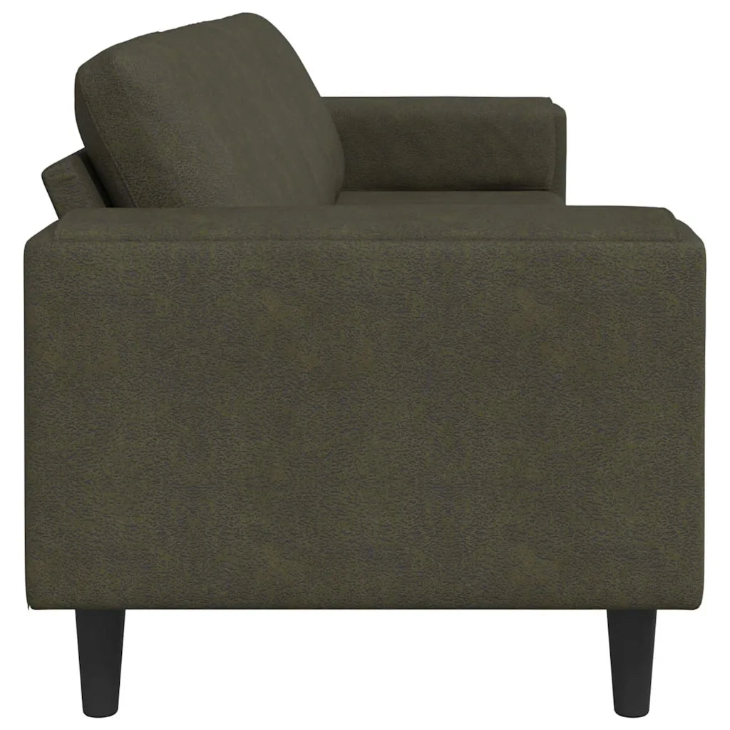 Set di divani Verde militare Pelle scamosciata sintetica 3335111
