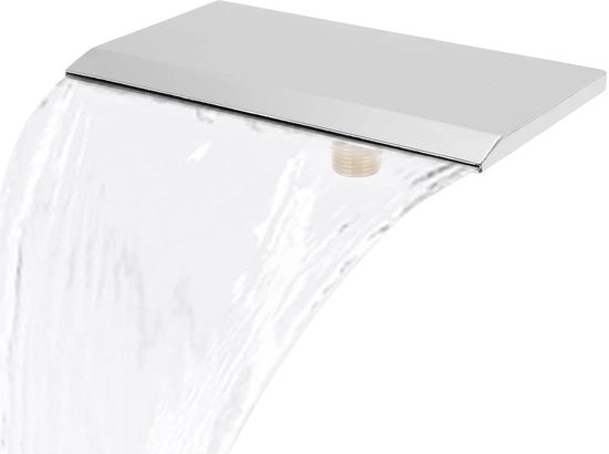 Pannello di scarico per cascata 19cm - Fontana per piscina - Installazione esterna - Design elegante - Montaggio facile - Water feature
