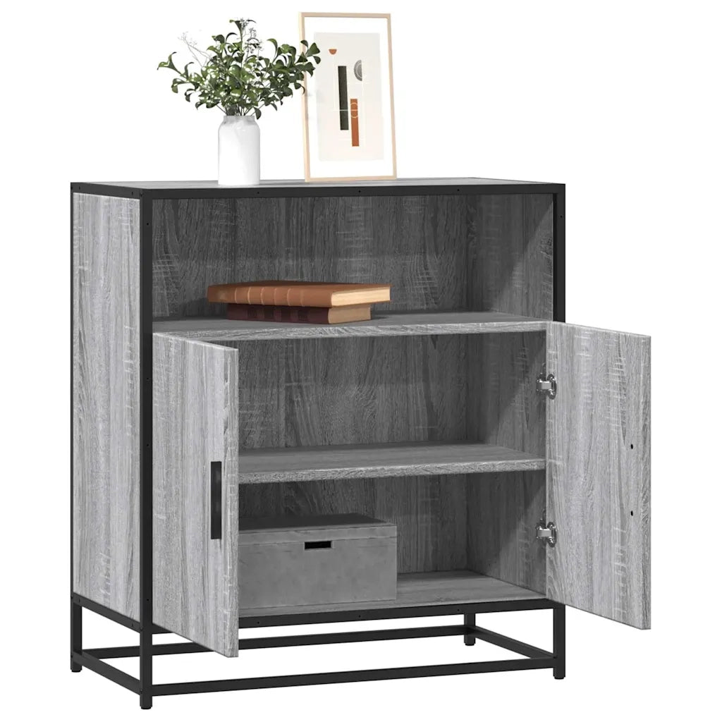 Credenza | Madia | Buffet da pranzo | Armadio da pranzo Grigio Sonoma 68x35x76 cm in Legno Multistrato