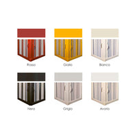 Sopravasca 3 Lati 70x170x70 cm 2 Ante a Soffietto in PVC H150 Caldoni UFO Bianco