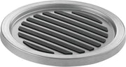 Set di supporti in acciaio inossidabile lucidato da 4 pezzi grigio - Collezione Linea