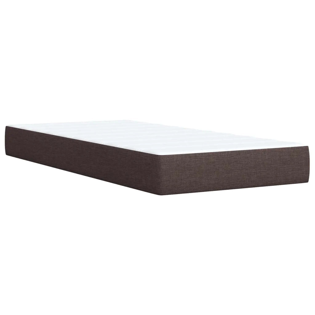 Letto Ottomano con Materasso e LED Marrone Scuro 200 x 200 cm 3458468