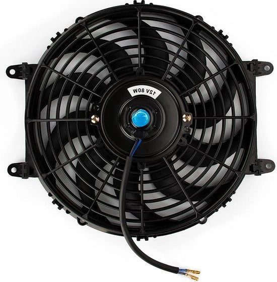 Ventilatore di raffreddamento a 12 pollici con 10 pale - 80W ventilatore di raffreddamento elettrico (12 pollici) Auto ventilatore