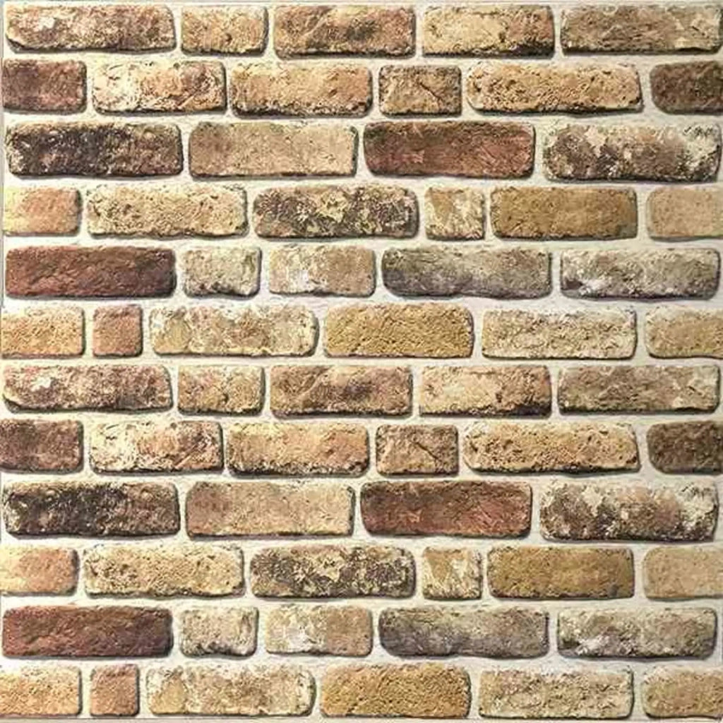 Pannelli da parete 10 pcs Sabbia Scura 100 x 50 cm Schiuma EPS 332926