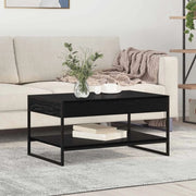 Tavolino da salotto Rovere Nero 80 x 50 x 40 cm