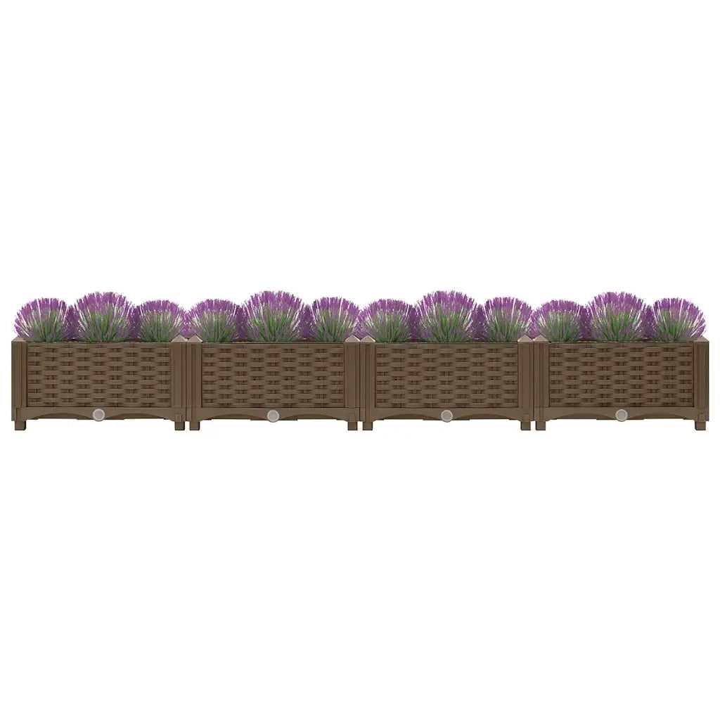 Fioriera | Cassetta per fiori | Vaso Rialzata 160x40x23 cm in Polipropilene