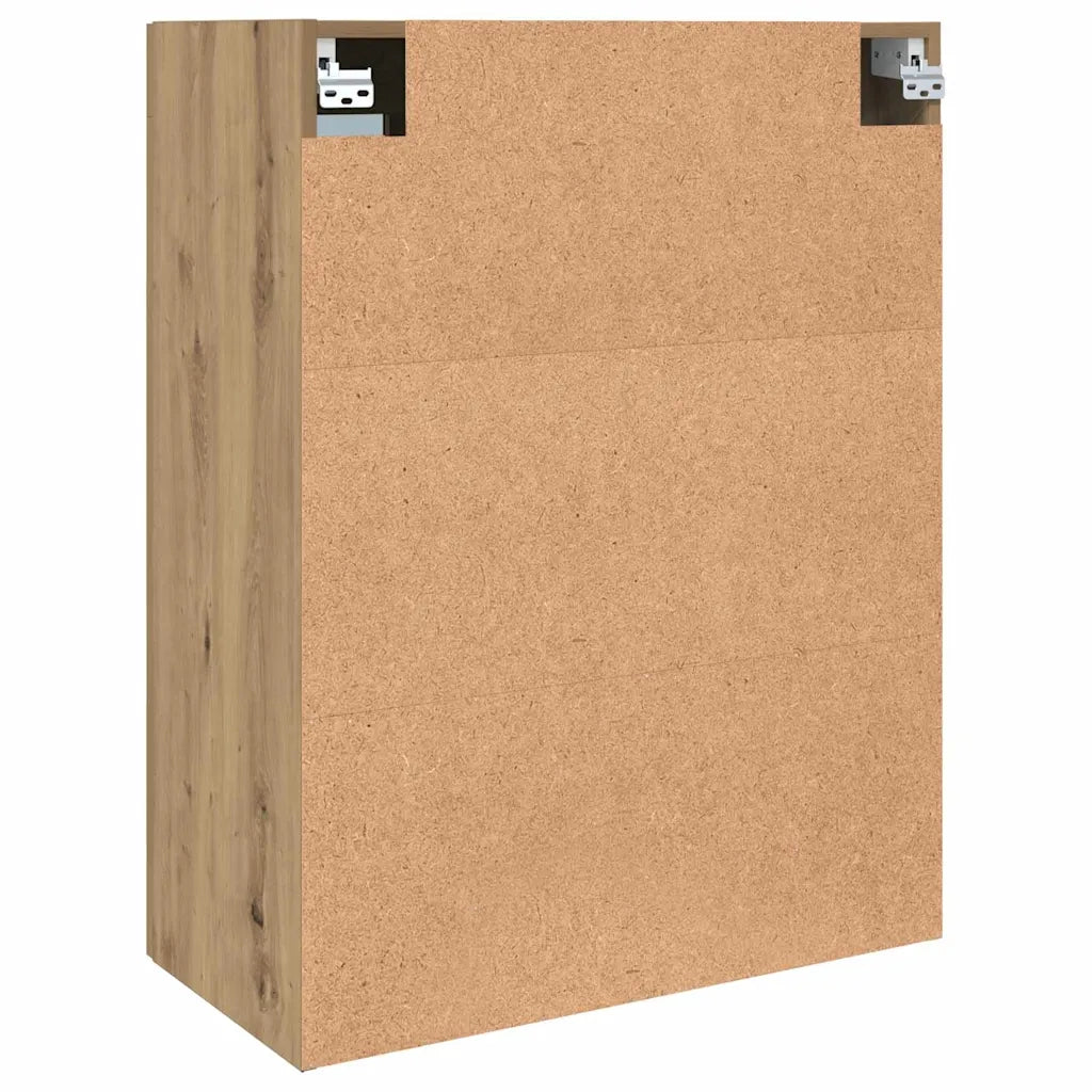 vidaXL Mobiletto da parete appeso Marrone 69.5 x 34 x 90 cm
