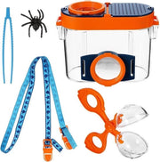 Kit di osservazione insetti per bambini - Scatola di osservazione insetti con coperchio e aperture di aerazione - Kit di osservazione insetti con cinture e viti - Box di osservazione insetti con pinza - Giocattolo educativo per bambini