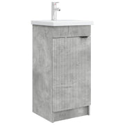 Mobile da bagno con lavabo Grigio Cemento 42 x 40 x 84,5 cm