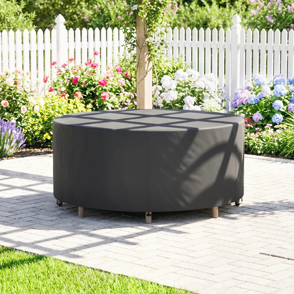 Copertura per Mobili da Giardino Invernale Impermeabile Anti-UV ¨C zephmum ¨C 214x70 cm Nero