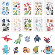 Tatuaggio temporaneo per bambini, 60 fogli di tatuaggio a cartone, set di tatuaggi a stampe acqua-resistenti per bambini regalo di compleanno per bambini riempimento di sacchetto di festa