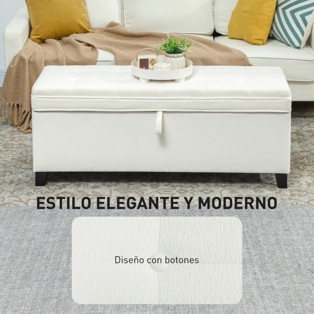 Letto contenitore con 2 cassetti ¨C zephmum ¨C 120x40x48 cm crema