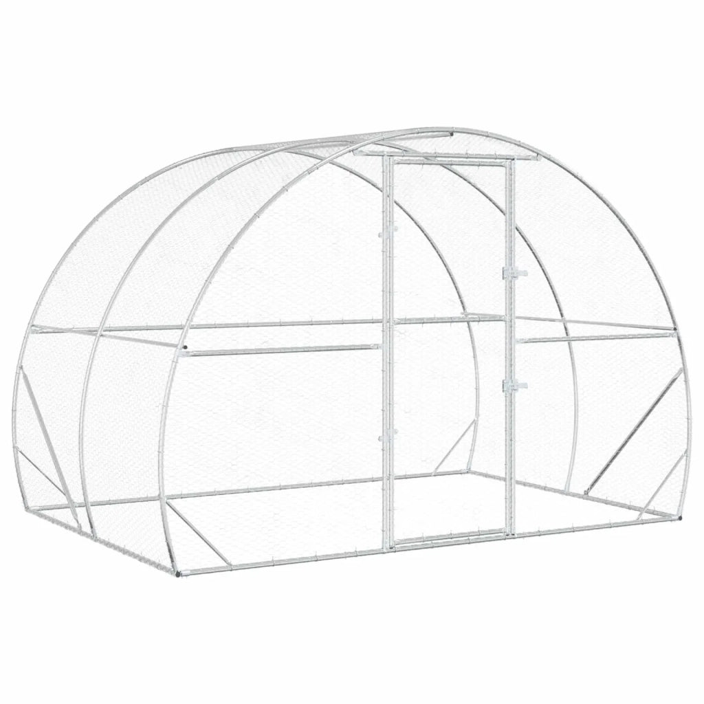 Pollaio Argento 200 x 300 x 200 cm Acciaio zincato 42042531
