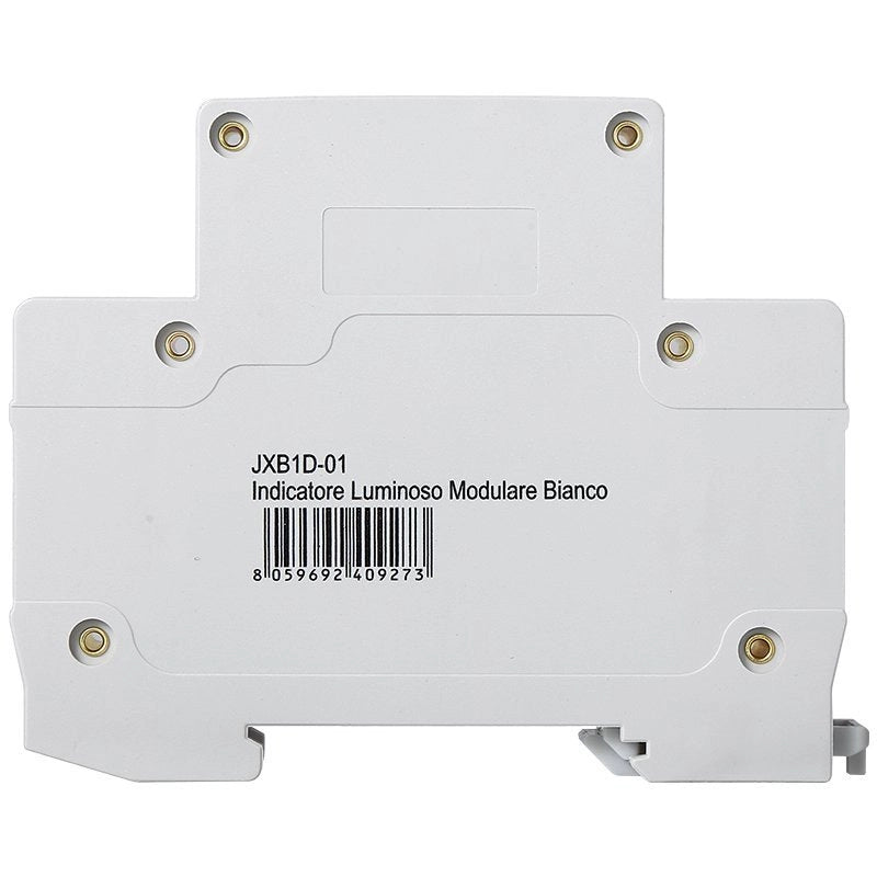 Indicatore Luminoso Modulare 230V Bianco Occupa 1 Modulo DIN Lampada Spia Led Segnalazione