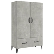 Credenza | Madia | Buffet da pranzo | Armadio da pranzo Grigio Cemento 70x31x115 cm in Legno Multistrato