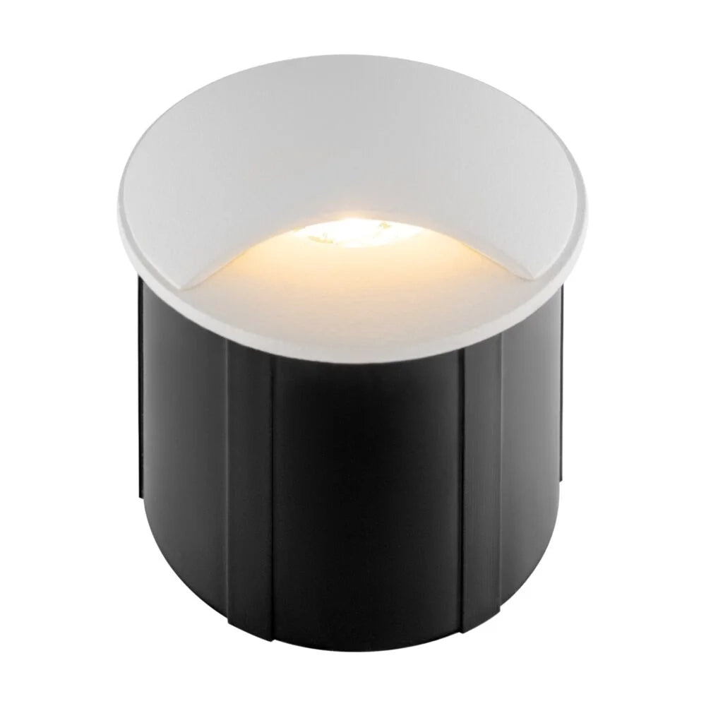 Segnapasso Da Esterno Moderno Biscotti Led Integrato 3W Alluminio Bianco Ip65