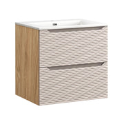 Set mobili bagno 60 cm con lavabo per mobile SKY Ocean Beige 60 x 1401 x 46 cm