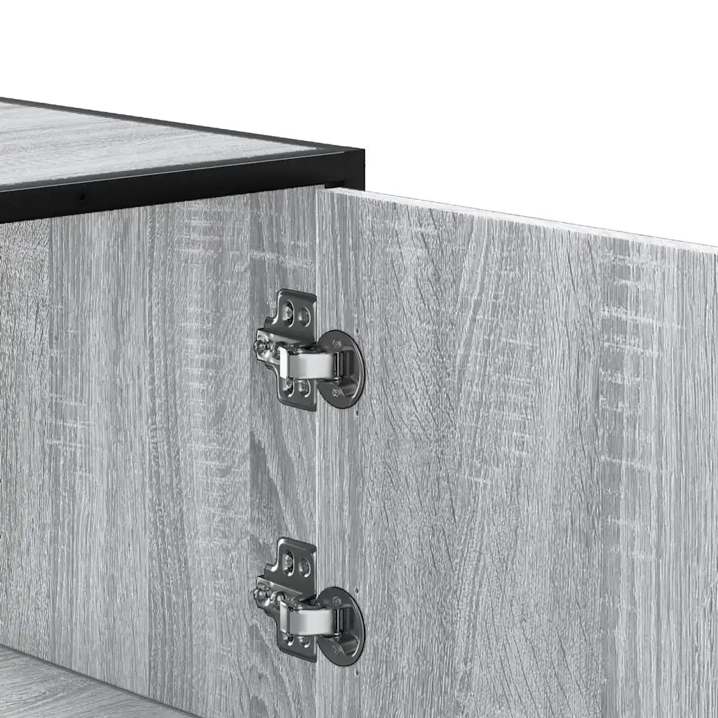Credenza-Buffet-Armadio da cucina Grigio Sonoma 68x35x106,5 cm Legno Multistrato Metallo