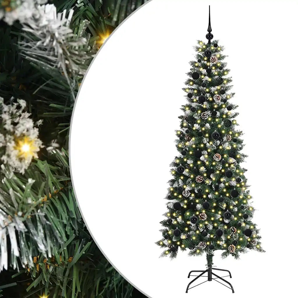 Albero di Natale artificiale con 300 LED Verde 180 cm 3395821