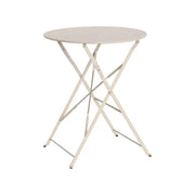 Tavolo da giardino bistrot pieghevole in acciaio, 2 posti, ø60cm,