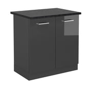 Vicco Mobile lavello cucina Antracite lucido 80 cm , PL Antracite