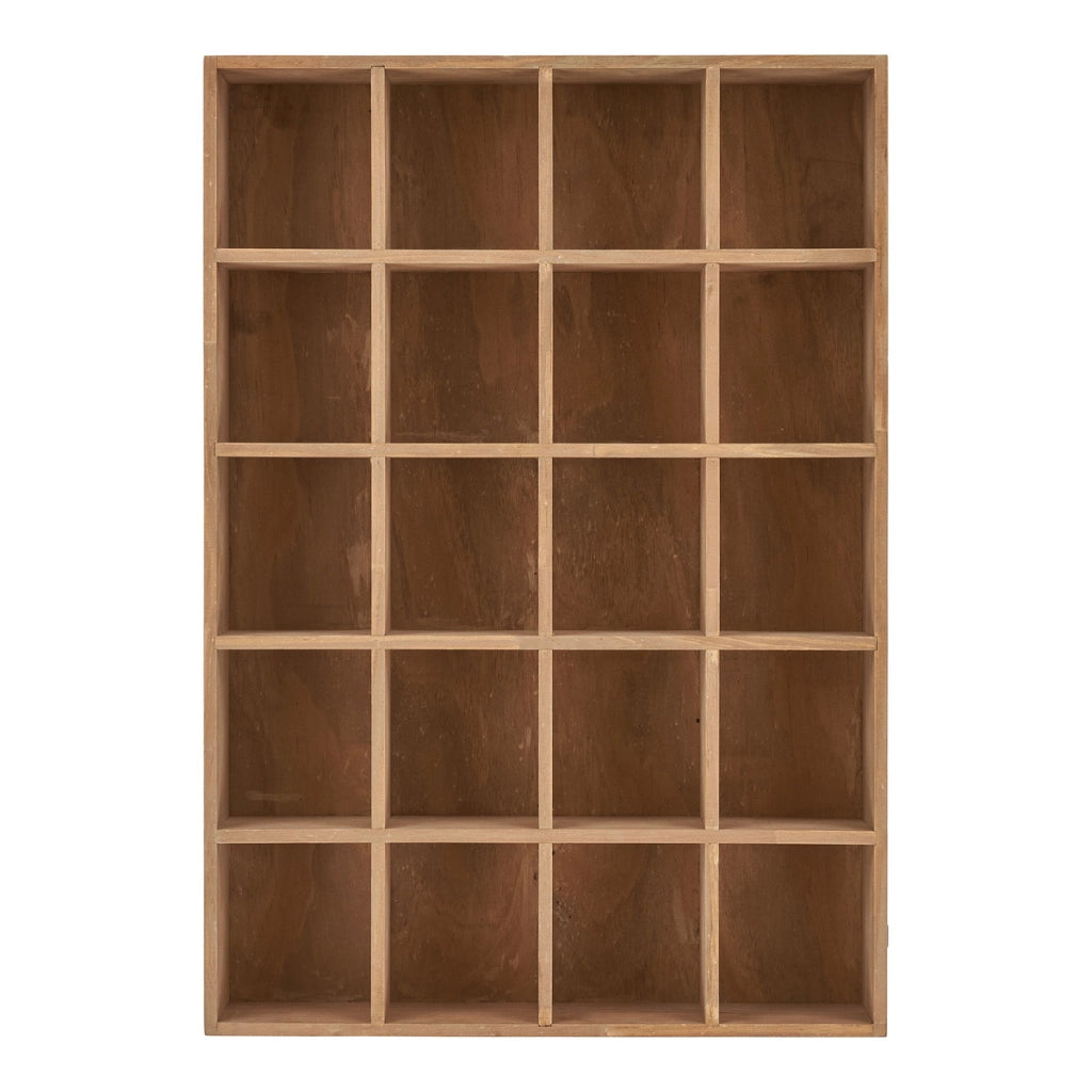 Scaffale da parete Moss in pino naturale 44×10×63 cm