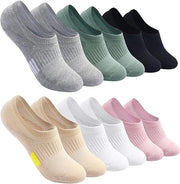 6 Paia di Calze per Donna - Calze con Cuscino a Contatto Bassa - Calze Sportive Invisibili con Laminazione - per Scarpe da Corsa - Calze Invisibili per Corsa Singola - 110cm